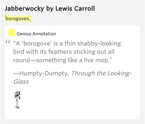 borogoves meaning in jabberwocky